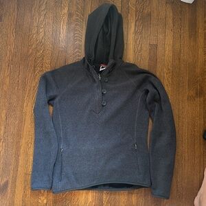 The North Face gray quarter zip